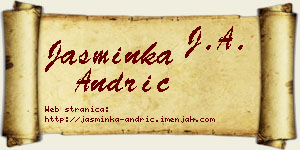 Jasminka Andrić vizit kartica